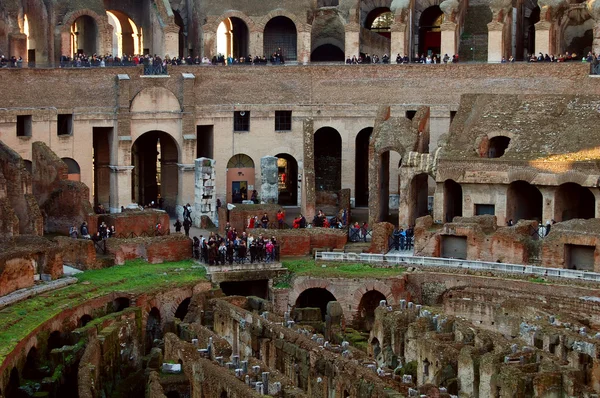 Koloseum, Rzym, Włochy wnętrza — Zdjęcie stockowe