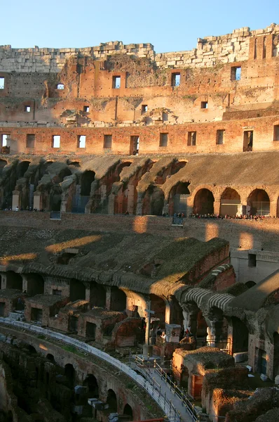 Koloseum rzymskiego, szczegółowe wnętrze Włochy — Zdjęcie stockowe