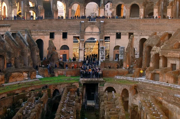 Colosseum Rom Italien interiör — Stockfoto