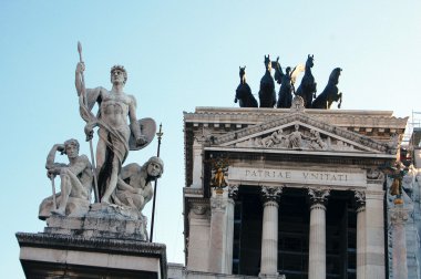 The Victor Emmanuel II Monument in Rome clipart