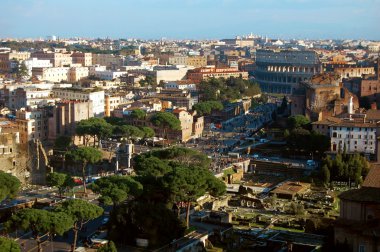 Panoramic view of Rome, Italy clipart