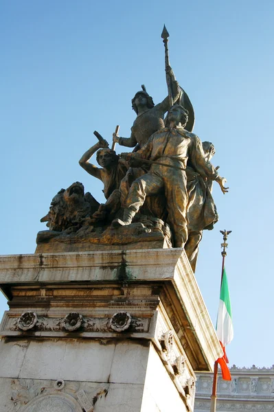 The Victor Emmanuel II Monument in Rome — Stock Photo, Image