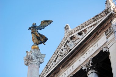 Peace's angel statue, Rome detail clipart
