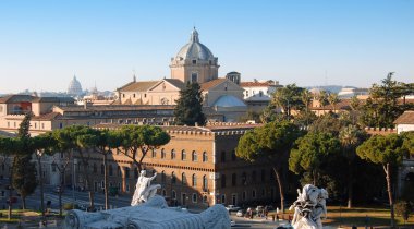 Panoramic view of Rome, Italy clipart