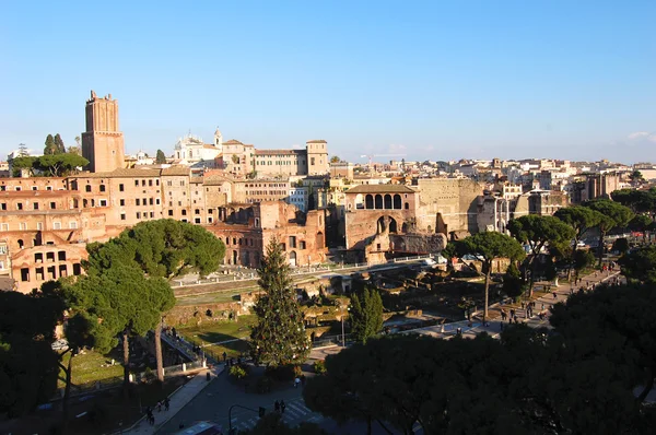 Panoramiczny widok na Rzym, Włochy — Zdjęcie stockowe