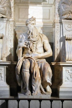 Statue of Moses, Rome clipart