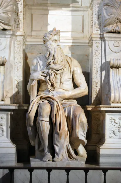 Statue von Moses, Rom — Stockfoto
