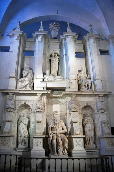 Статуя Moses, Рим — стокове фото