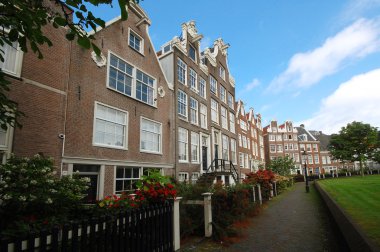 Houses in Amsterdam, Netherlands clipart