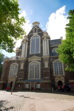 Westerkerk Church in Amsterdam, detail clipart