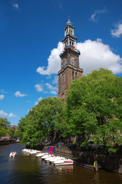 Westerkerk kyrka i amsterdam — Stockfoto