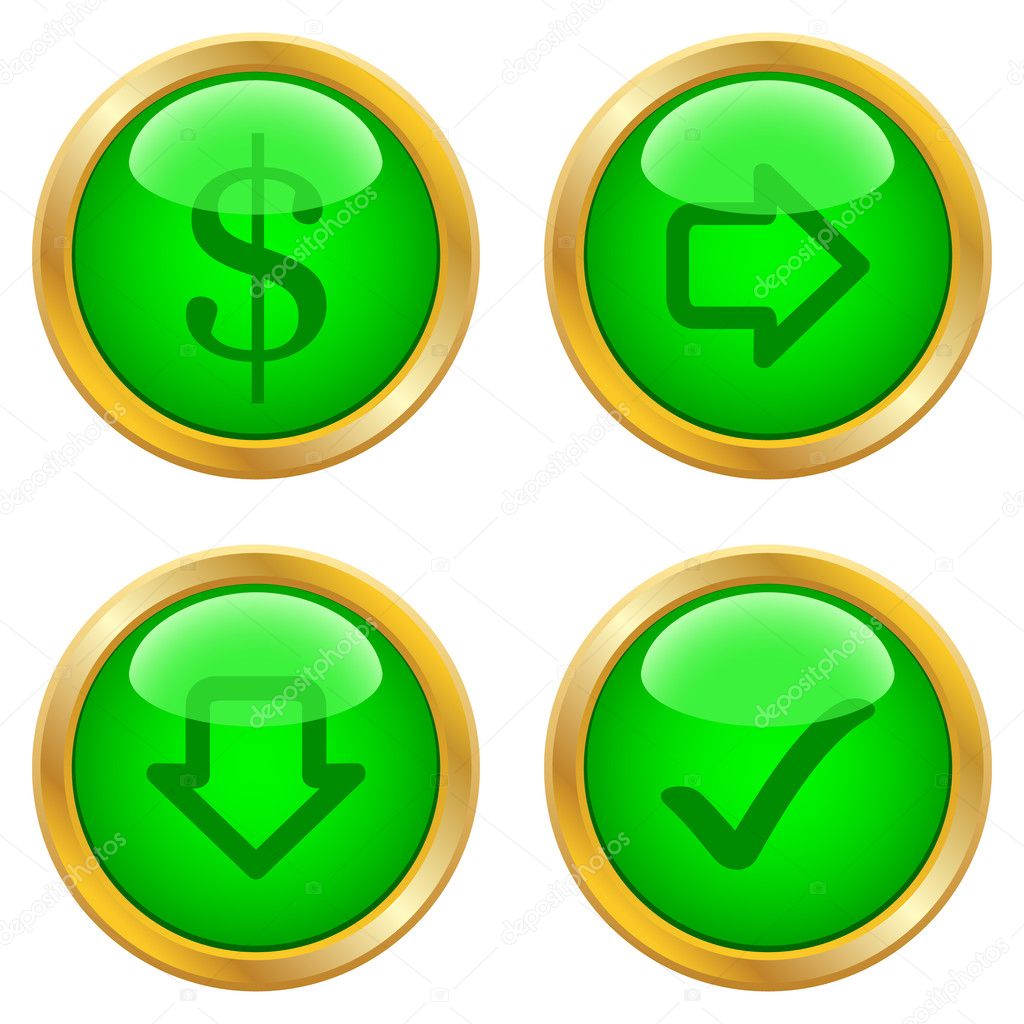Green buttons for web
