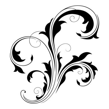 Design element (swirls)-2 clipart