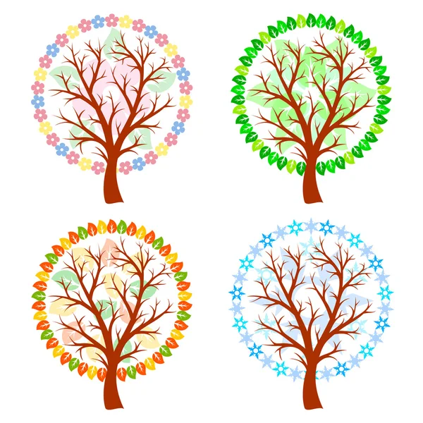 Abstract trees — Stock Vector