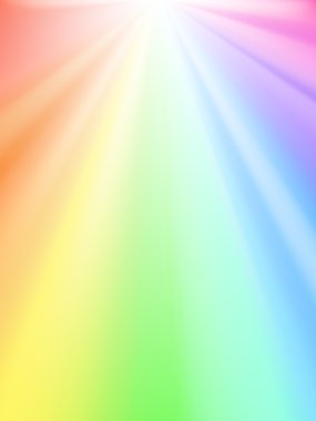 Shiny sky - rainbow light clipart