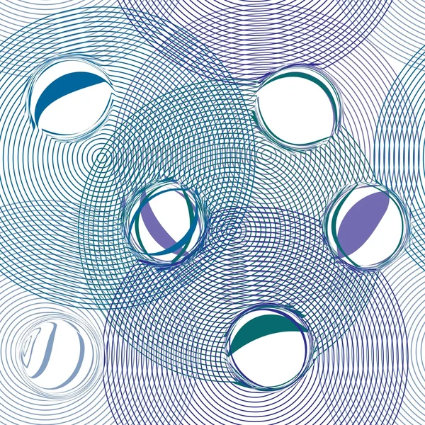 シームレスな抽象的な青パターン — ストックベクタ