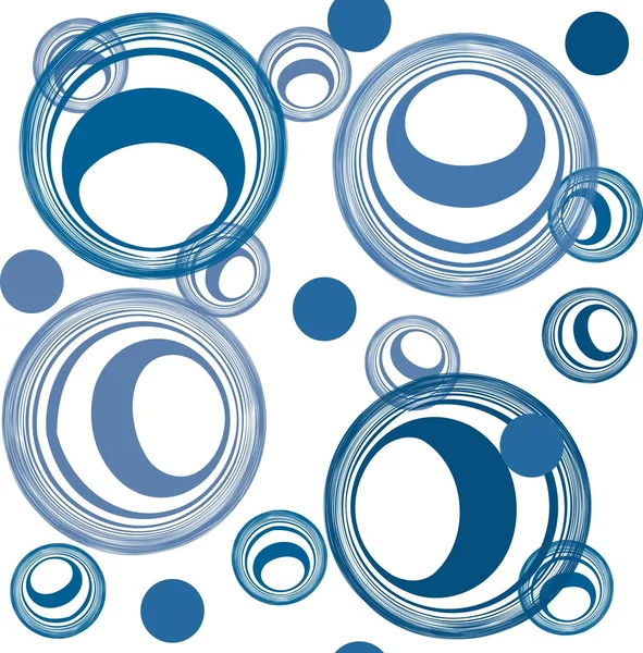 Patrón azul abstracto sin costuras — Vector de stock
