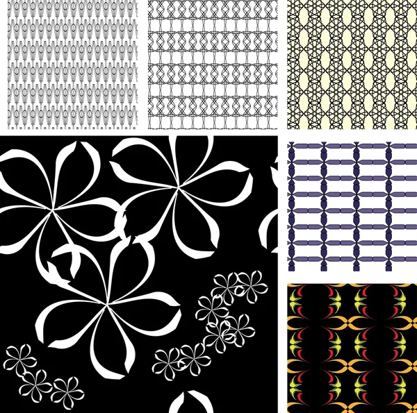 Vector pattern collection — Stock Vector