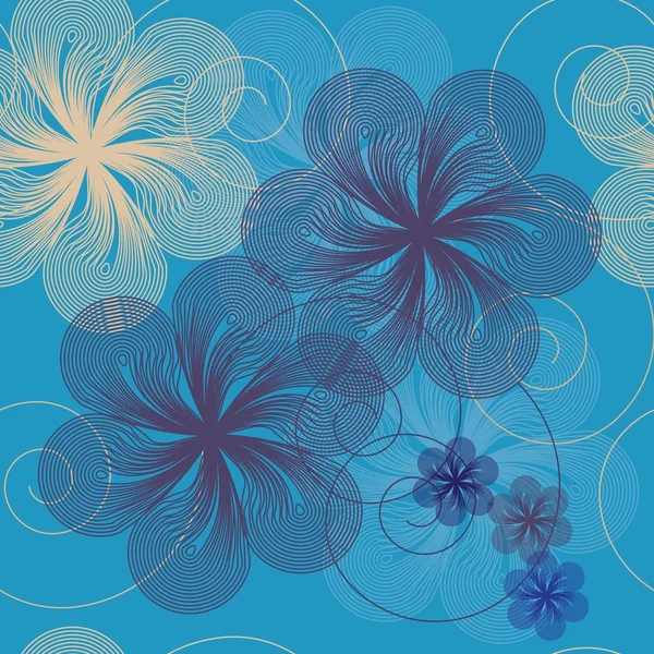 Patrón floral abstracto — Vector de stock