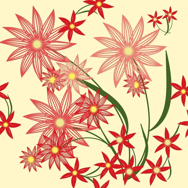 Flores de arte — Archivo Imágenes Vectoriales