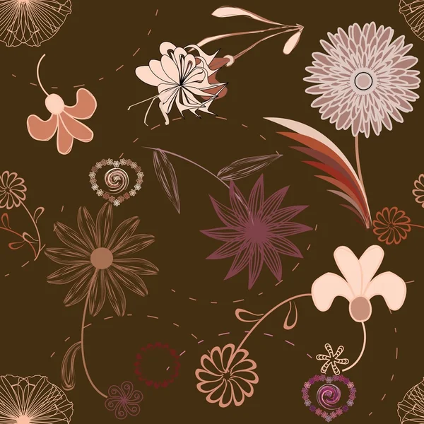 Αφηρημένο floral σχέδιο — Διανυσματικό Αρχείο