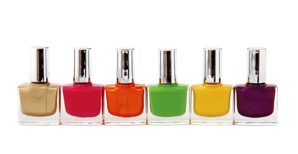 Frascos para injetáveis a cores de verniz para unhas — Fotografia de Stock