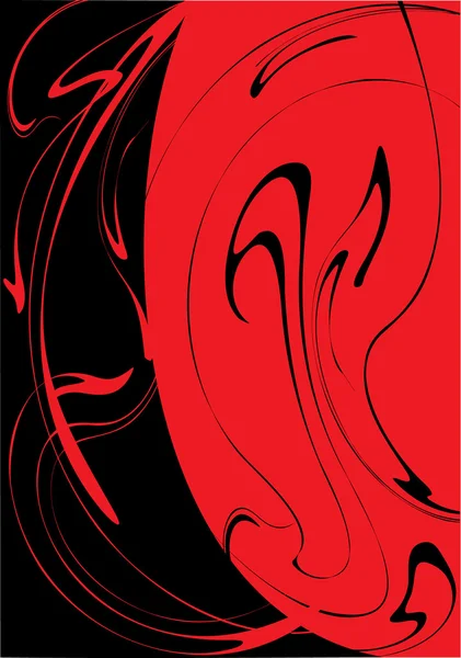 Det är rött svart skilsmässor — Stock vektor
