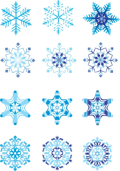 Modulación cristalina de un copo de nieve — Archivo Imágenes Vectoriales