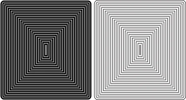 Sguare noire dans un fil blanc — Image vectorielle