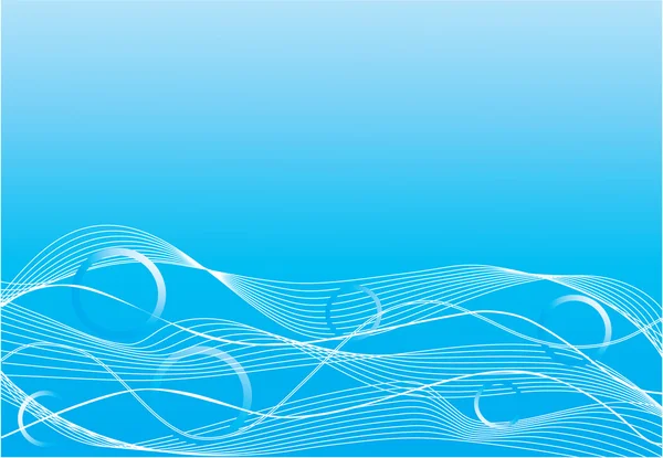 Bükülmüş dalga deniz. vektör — Stok Vektör