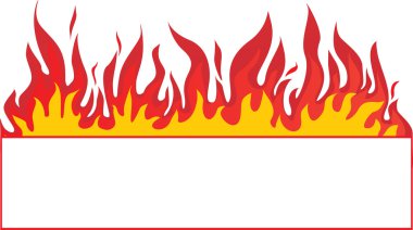 Fire-banner background. clipart