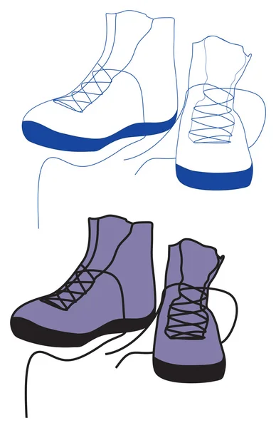 Sports boots — Stock Vector