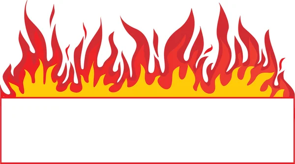 Fond de bannière de feu . — Image vectorielle