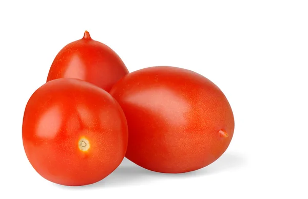 Три помідорами Слива — стокове фото