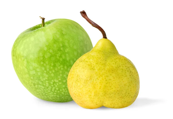 Jablko a hruška — Stock fotografie