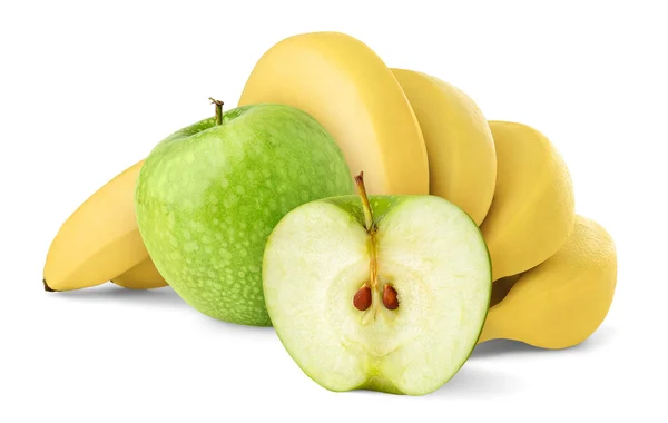 Manzanas y plátanos —  Fotos de Stock