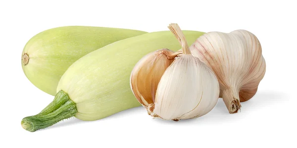 Zucchini and garlic — Stock Photo, Image