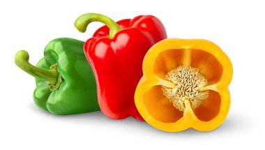 Three bell peppers clipart