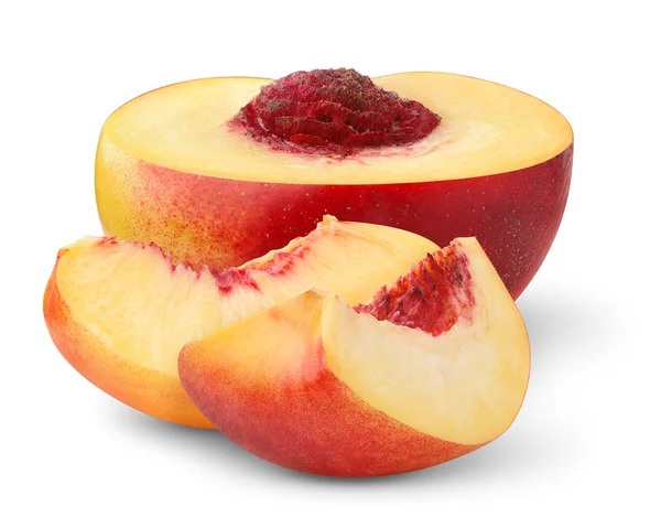 Slices of peach — Stock Photo, Image