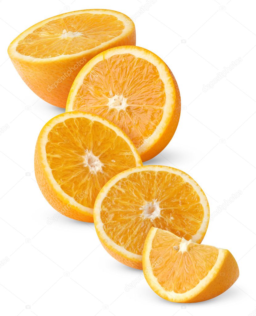 Slices of oranges