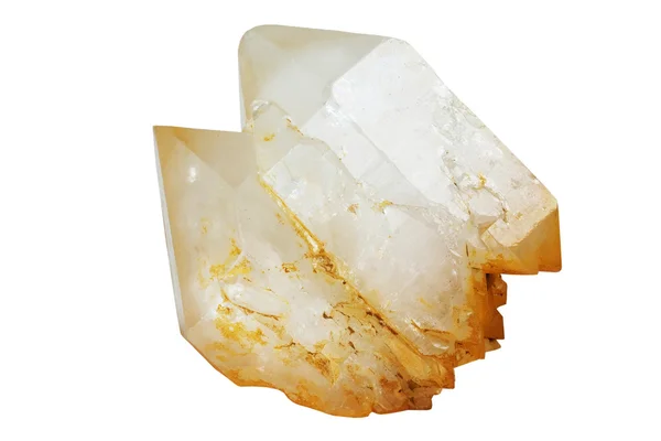 Zwei Kristalle aus Quarz — Stockfoto