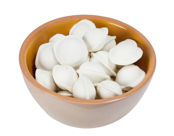 stock image The frozen pelmeni in a plate