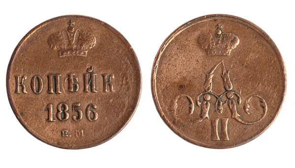 Moneda antigua rusa —  Fotos de Stock