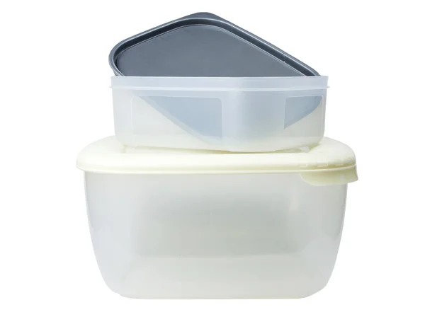 Two plastic containe — Stock Photo, Image