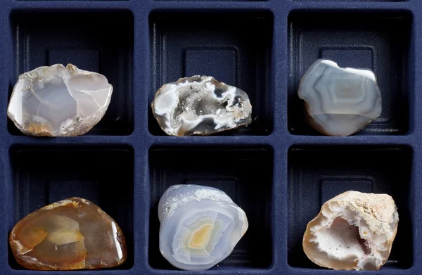 Коллекция минералов — стоковое фото