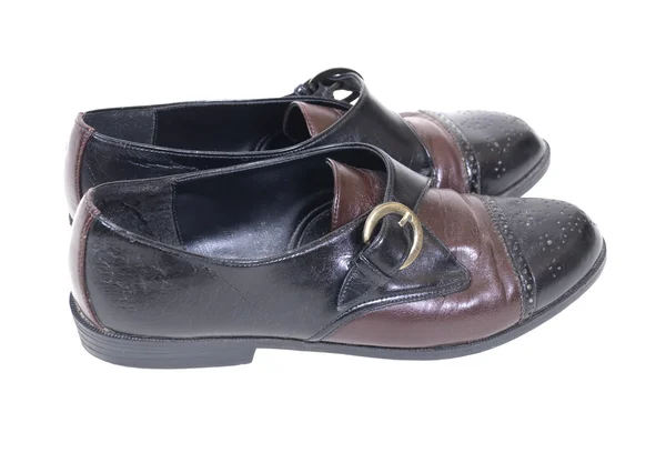 Sapatos de sela de couro — Fotografia de Stock