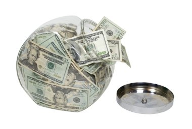 Cookie Jar Full of Money clipart