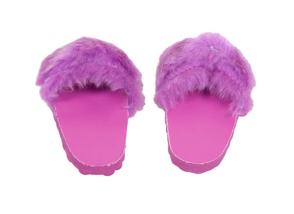 Zapatillas Rosa Fuzzy —  Fotos de Stock