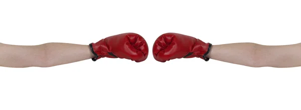 Boxeo apretón de manos — Foto de Stock