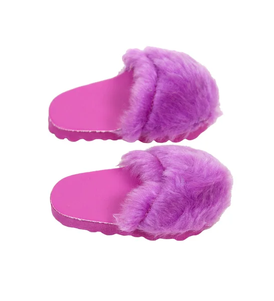 Fuzzy Pink Slippers — Stock Photo, Image